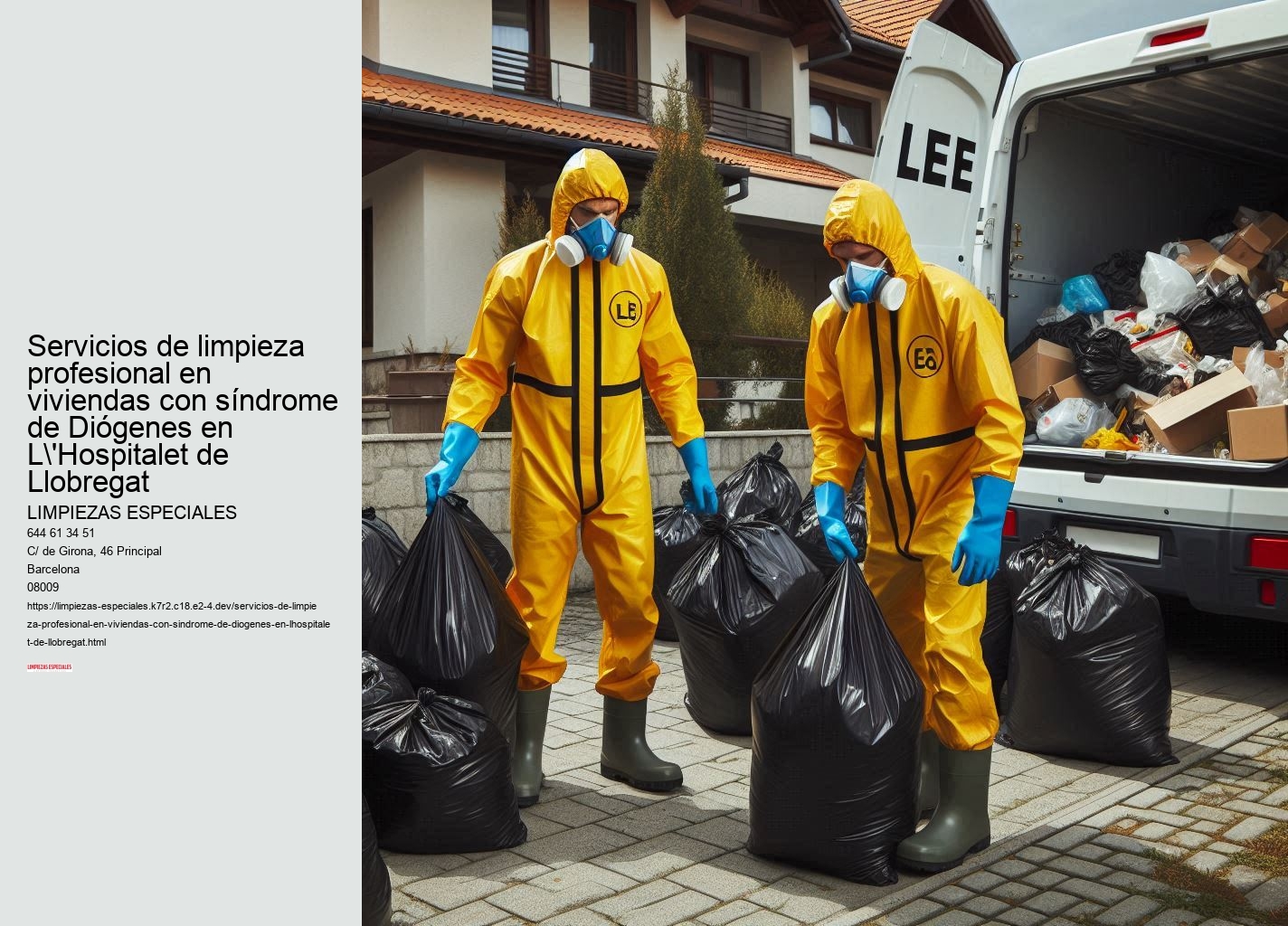 Servicios adicionales de Limpiezas Especiales