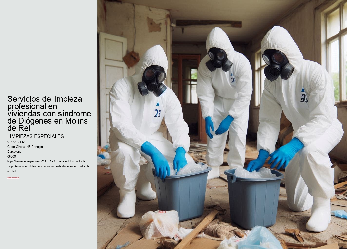 Importancia de una limpieza profesional para el síndrome de Diógenes