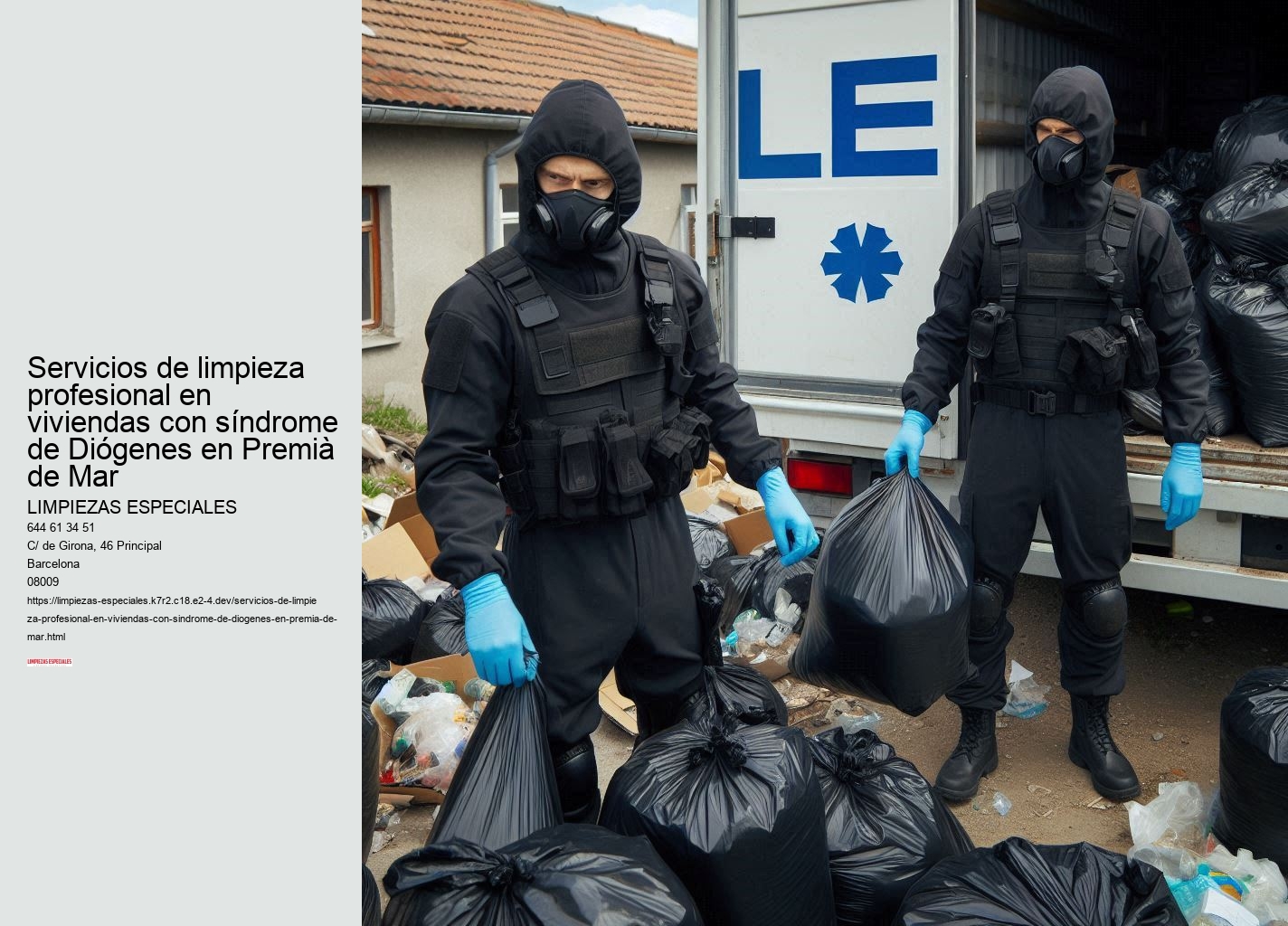 Nuestro proceso de limpieza para el síndrome de Diógenes